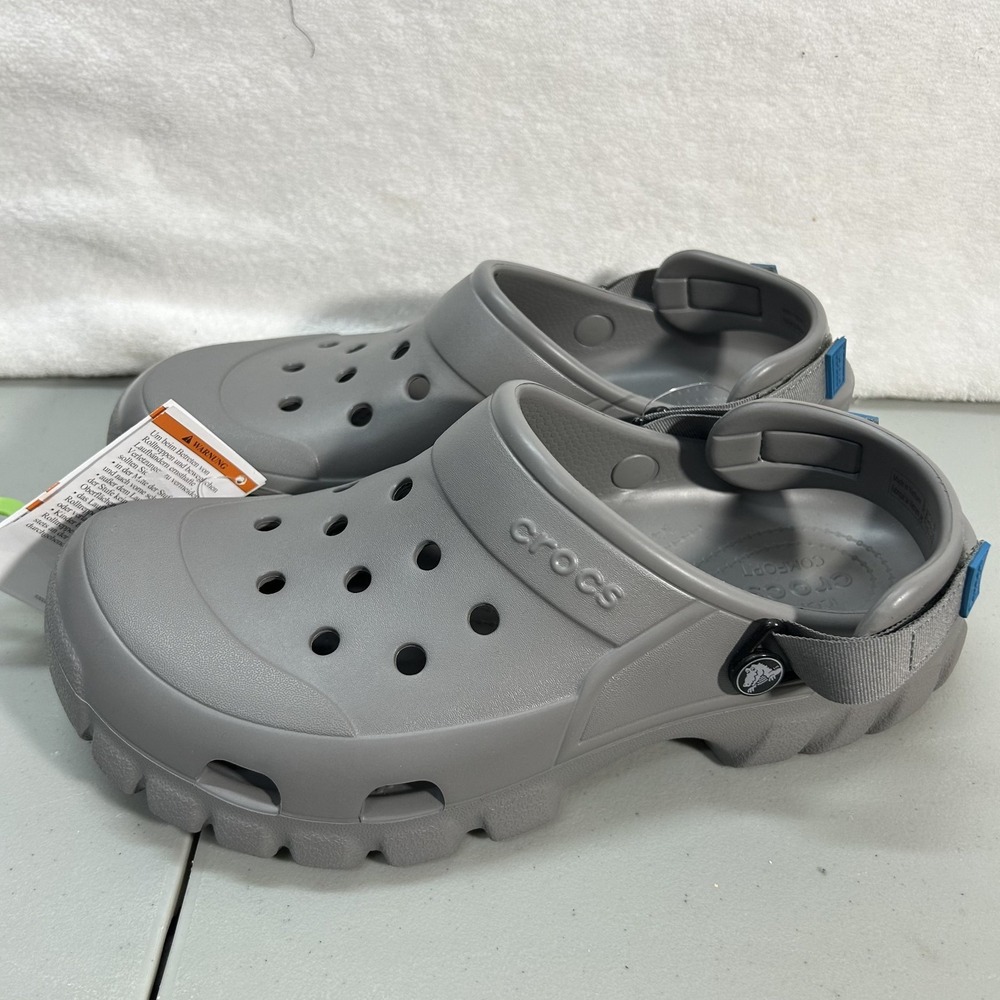 Crocs Mens Size 10 Gray Mule Offroad Sport Clogs Shoes